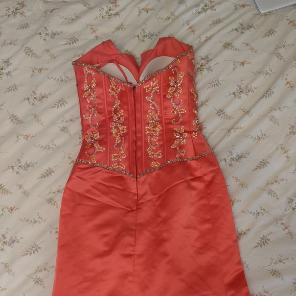 Coral Custom Prom Dress - Picture 11 of 16